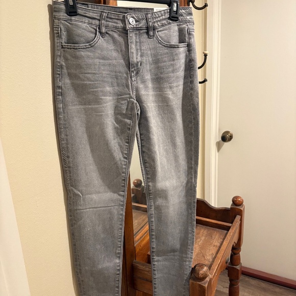 american eagle low rise jeggings dusted slate next level stretch size 6 regular - Picture 1 of 1